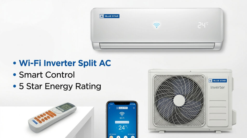 Blue Star Inverter Split AC (5 Star)