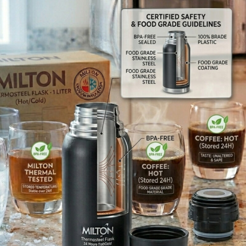 Milton Thermosteel Flask 24 Hours Hot Cold stainless steel