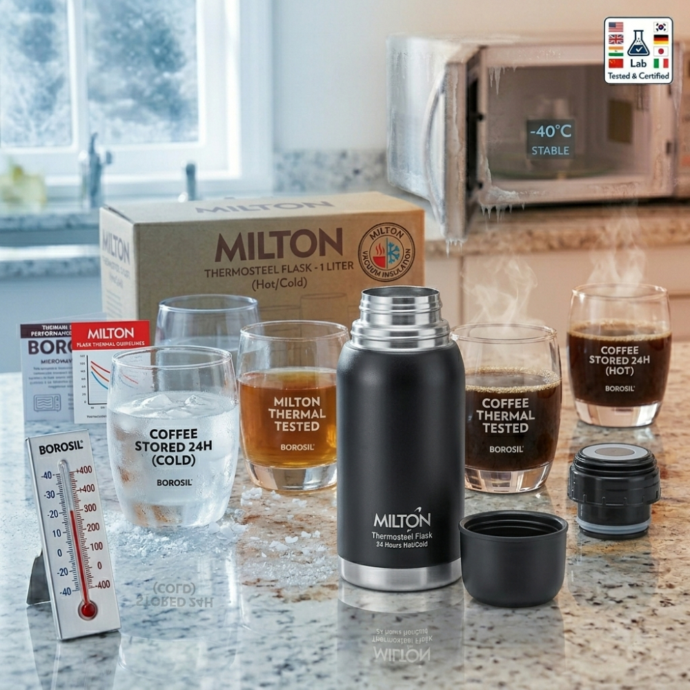 Milton Thermosteel Flask 24 Hours Hot Cold vacuum insulated stainless steel bottle