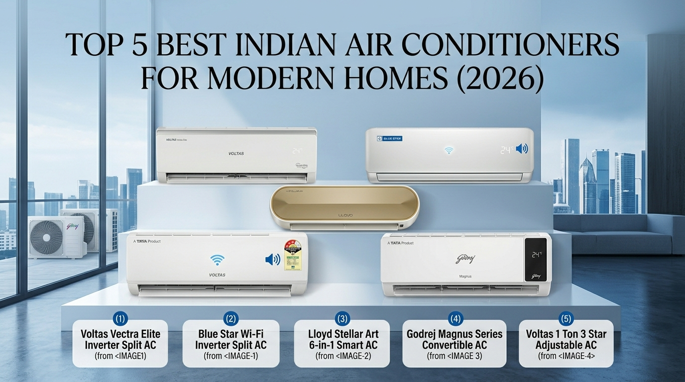 Top 5 Best Indian Air Conditioners for Modern Homes (2026)
