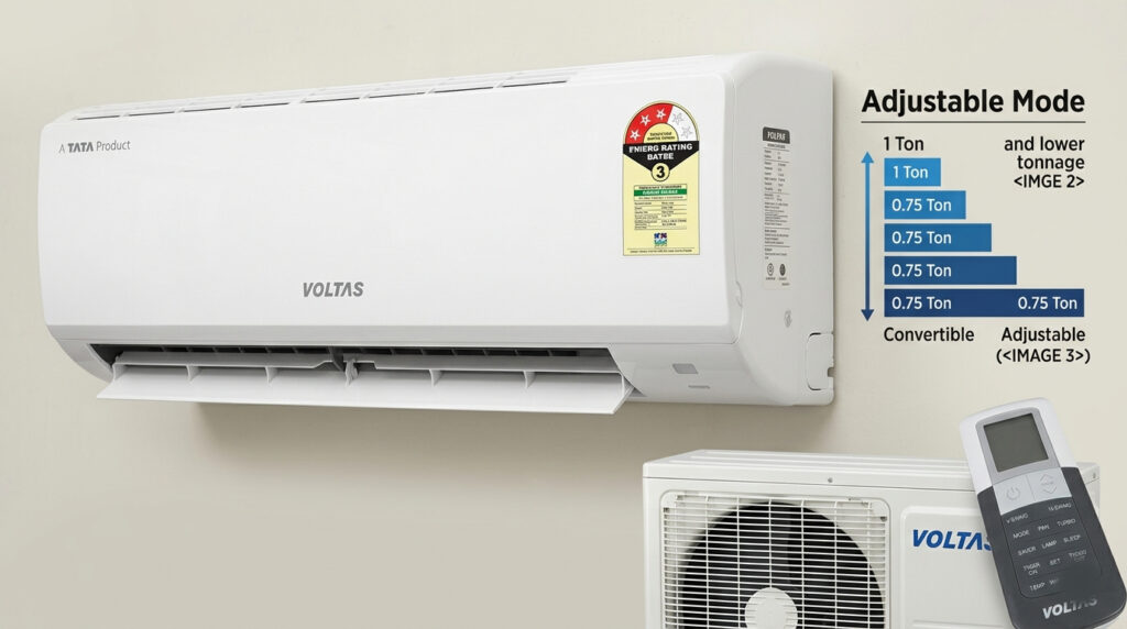 Voltas 1 Ton 3 Star Adjustable AC